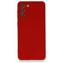BSSM Samsung Galaxy S21 Plus Nano içi Kadife Silikon Kırmızı Kılıf