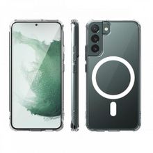 BSSM Samsung Galaxy S22 Plus Magneticsafe Şeffaf Silikon Şeffaf Kılıf