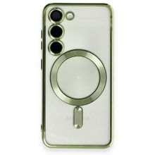 BSSM Samsung Galaxy S23 Kross Magneticsafe Kapak Koyu Yeşil Cep Telefonu Kılıfı