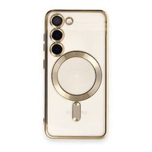 BSSM Samsung Galaxy S23 Plus Kross Magneticsafe Kapak Gold Kılıf