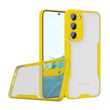 BSSM Samsung Galaxy S23 Plus Platin Silikon Sarı Kılıf