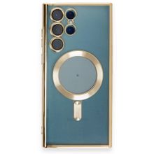 BSSM Samsung Galaxy S23 Ultra Kross Magneticsafe Kapak Gold Kılıf