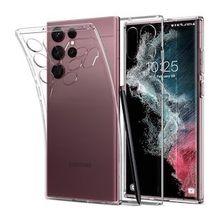 BSSM Samsung Galaxy S23 Ultra Lüx Şeffaf Silikon Cep Telefonu Kılıfı