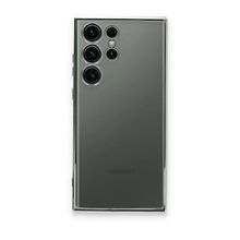 BSSM Samsung Galaxy S23 Ultra Razer Lensli Silikon Gümüş Cep Telefonu Kılıfı