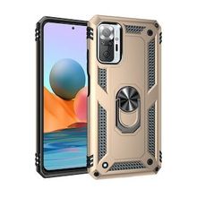 BSSM Sofya Yüzüklü Silikon Kapak - Gold Xiaomi Redmi Note 10 Pro Kılıf