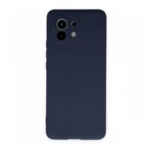 BSSM Xiaomi Mi 11 Kılıf Nano İçi Kadife Silikon Lacivert Kılıf