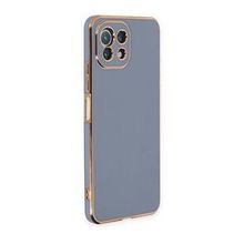 BSSM Xiaomi Mi 11 Lite Volet Silikon Mavi Kılıf