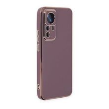BSSM Xiaomi Mi 12T Pro Volet Silikon Mor Kılıf