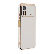 BSSM Xiaomi Poco X4 Pro 5G Volet Silikon Beyaz Cep Telefonu Kılıfı