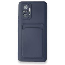 BSSM Xiaomi Redmi Note 10 Pro Kelvin Kartvizitli Silikon Lacivert Kılıf