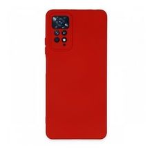 BSSM Xiaomi Redmi Note 11 Pro Nano İçi Kadife Silikon Kırmızı Kılıf