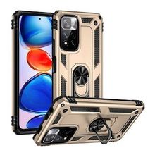 BSSM Xiaomi Redmi Note 11 Pro Plus 5G Sofya Yüzüklü Silikon Kapak Gold Kılıf