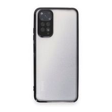 BSSM Xiaomi Redmi Note 11 Razer Lensli Siyah Silikon Kılıf