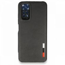 BSSM Xiaomi Redmi Note 11S Loop Deri Siyah Silikon Kılıf