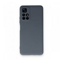 BSSM Xiaomi Redmi Note 11T Nano içi Kadife Silikon Gri Kılıf