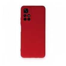 BSSM Xiaomi Redmi Note 11T Nano İçi Kadife Silikon Kırmızı Kılıf