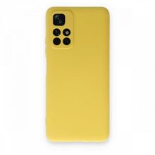 BSSM Xiaomi Redmi Note 11T Nano İçi Kadife Silikon Sarı Kılıf