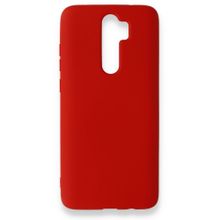 BSSM Xiaomi Redmi Note 8 Pro Nano İçi Kadife Silikon Kırmızı Kılıf