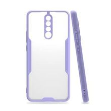 BSSM Xiaomi Redmi Note 8 Pro Platin Silikon Lila Kılıf