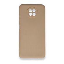 BSSM Xiaomi Redmi Note 9 5G Nano İçi Kadife Silikon Bej Kılıf