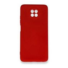 BSSM Xiaomi Redmi Note 9 5G Nano İçi Kadife Silikon Kırmızı Kılıf