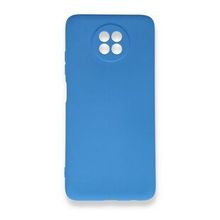 BSSM Xiaomi Redmi Note 9 5G Nano İçi Kadife Silikon Mavi Kılıf