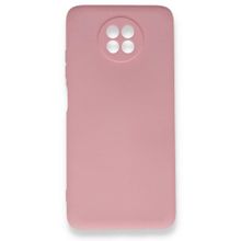 BSSM Xiaomi Redmi Note 9 5G Nano İçi Kadife Silikon Pembe Kılıf