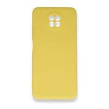 BSSM Xiaomi Redmi Note 9 5G Nano İçi Kadife Silikon Sarı Kılıf