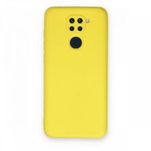 BSSM Xiaomi Redmi Note 9 Nano İçi Kadife Silikon Sarı Kılıf