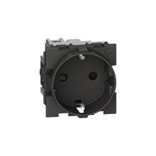 Bticino KG4141TR 16A 250V 2M Siyah Topraklı Priz