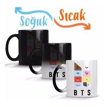 Bts BT21 Karakterleri Sihirli Porselen Kupa