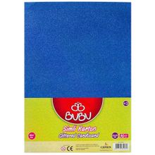 Bu-Bu FK0009 Simli 50x70 CM Mavi 10'lu Fon Karton