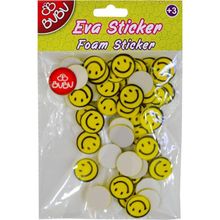 Bu-Bu STS029 Gülen Yüz Küçük Eva Sticker