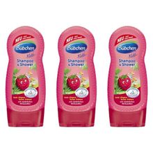 Bübchen Frambuazlı 3x230 ml Çocuk Şampuanı ve Duş Jeli