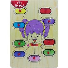 Bubu 30 x 21.5 x 0.8 cm Ahşap Yüz Puzzle