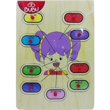 Bubu Ahşap BJ 53AP0052 Yüz Puzzle