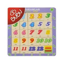 Bubu Ahşap BJ 53AP0062 Hayvanlar Hafıza Oyunu Puzzle