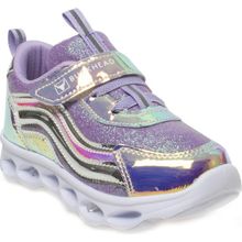 Buckhead 4246 Trioshiny Hologram Işıklı Lila Kız Çocuk Spor Ayakkabı