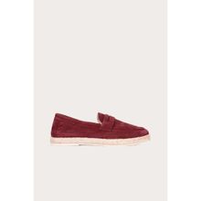 Bueno Shoes 01MS12700 Bordo Süet Erkek Espadril Ayakkabı