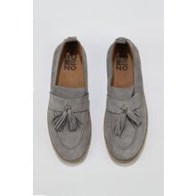 Bueno Shoes 01MS12702 Gri Açık Süet Erkek Espadril Ayakkabı