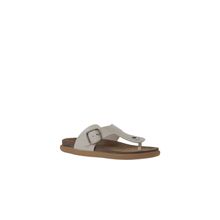 Bueno Shoes 01MU4733 Beyaz Deri Erkek Parmak Arası Terlik