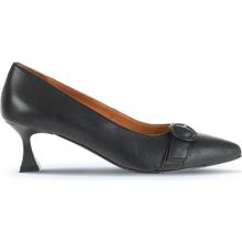 Bueno Shoes 01WA1305 Siyah Deri Kadın Topuklu Ayakkabı