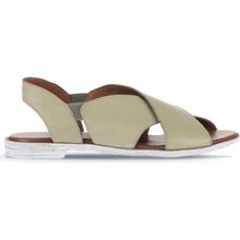 Bueno Shoes 01WA3009 Haki Deri Kadın Düz Sandalet