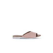 Bueno Shoes 01WA3010 Gül Kurusu Deri Düz Kadın Terlik