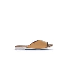 Bueno Shoes 01WA3010 Taba Deri Kadın Düz Terlik