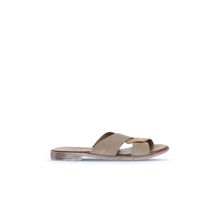 Bueno Shoes 01WA3016 Kum Taba Alf Süet Kadın Düz Terlik