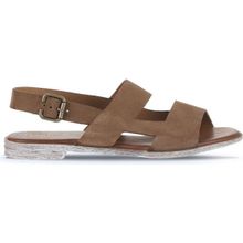 Bueno Shoes 01WA3017 Taba Alf Süet Kadın Düz Sandalet