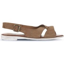 Bueno Shoes 01WA3018 Taba Alf Süet Kadın Düz Sandalet