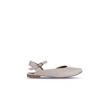 Bueno Shoes 01WA3310 Gri Deri Kadın Düz Sandalet