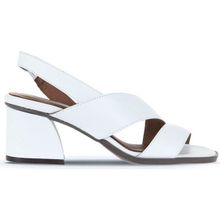 Bueno Shoes 01WA3502 Beyaz Deri Kadın Topuklu Sandalet
